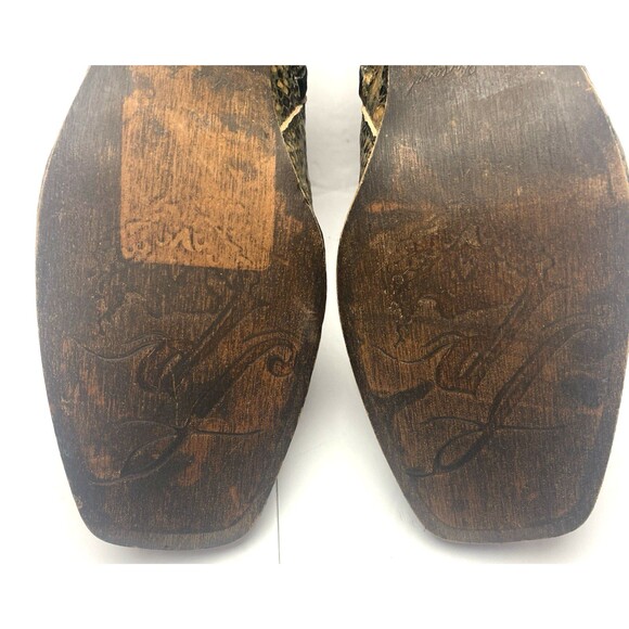 Free People Snakeskin Print Ankle Boots Zip Heels Size 36 US 6 Mobwife - Picture 6 of 16